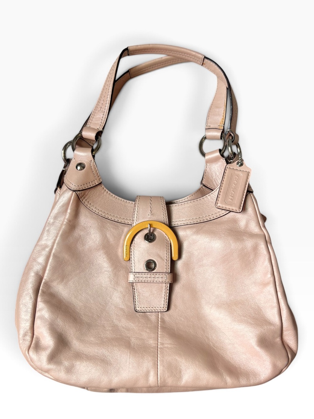 Coach Soho Leather Hobo Bag F17219 in Shell Pink